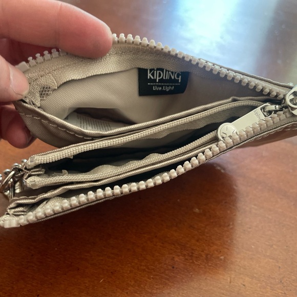 KIPLING Creativity Large Zip Metallic Pouch Multifunction Organizer/Wallet. NWOT - Picture 6 of 6